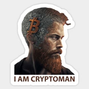 I am Cryptoman Sticker